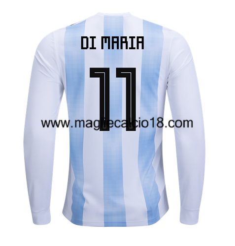 maglie mancia lunga Argentina Di Maria prima divisa 2018-2018