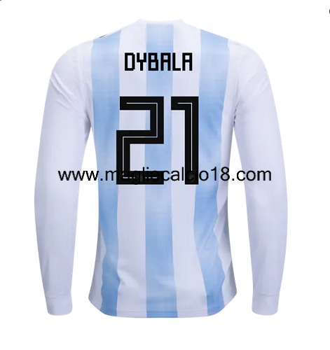 maglie mancia lunga Argentina Dybala prima divisa 2018-2018
