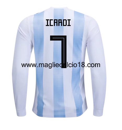 maglie mancia lunga Argentina Icardi prima divisa 2018-2018