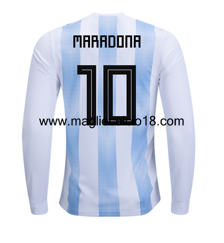 maglie mancia lunga Argentina Maradona prima divisa 2018-2018