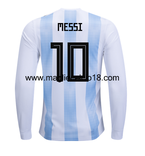 maglie mancia lunga Argentina Messi prima divisa 2018-2018