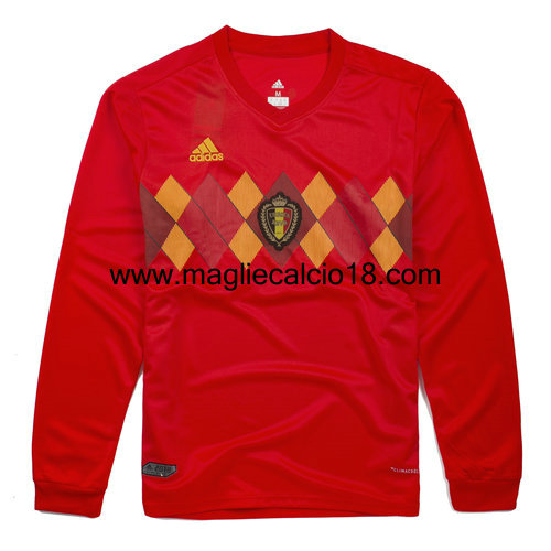 maglie mancia lunga Belgio prima divisa 2018-2018