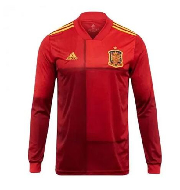maglie mancia lunga Spagna prima divisa 2020-2021