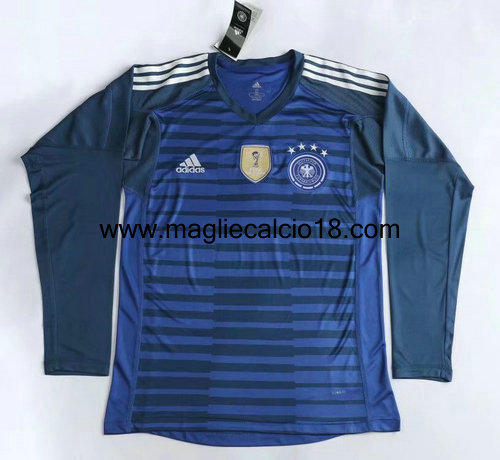 maglie mancia lunga Germania 2018-2018 portiere blu