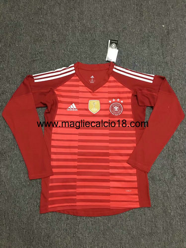 maglie mancia lunga Germania 2018-2018 portiere rosso