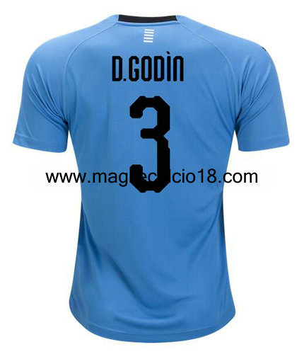maglietta uruguay Diego Godin 2018-2018 casa