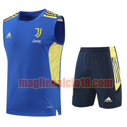 pantaloncini + canotta juve 2022-2023 blu