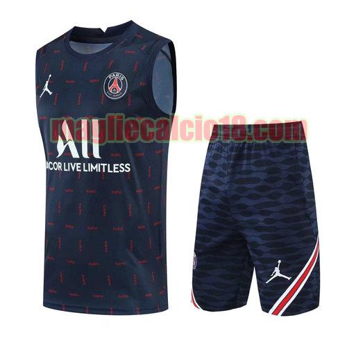pantaloncini + canotta paris saint germain 2022-2023 nero