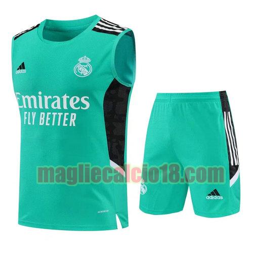pantaloncini + canotta real madrid 2022-2023 verde