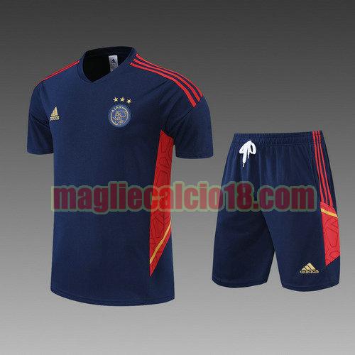 pantaloncini + maniche corte ajax 2022-2023 blu reale