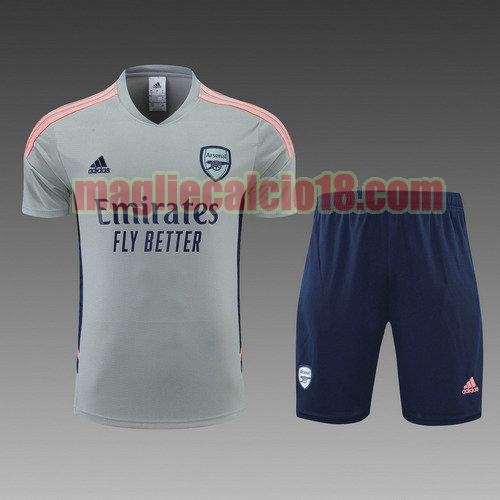 pantaloncini + maniche corte arsenal 2022-2023 grigio