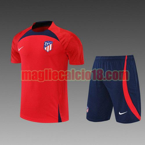 pantaloncini + maniche corte atletico madrid 2022-2023 rosso