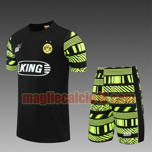 pantaloncini + maniche corte borussia dortmund 2022-2023 nero