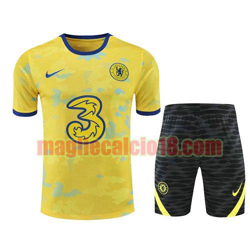 pantaloncini + maniche corte chelsea 2022-2023 giallo