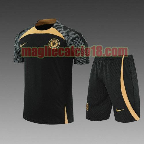 pantaloncini + maniche corte chelsea 2022-2023 nero