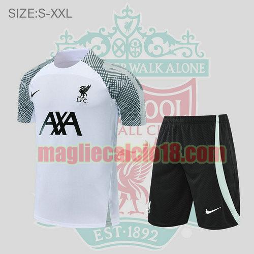 pantaloncini + maniche corte liverpool 2022-2023 poco prezzo bianco