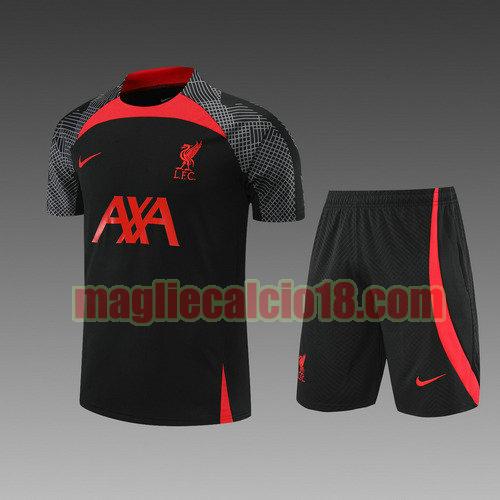 pantaloncini + maniche corte liverpool 2022-2023 rosso nero