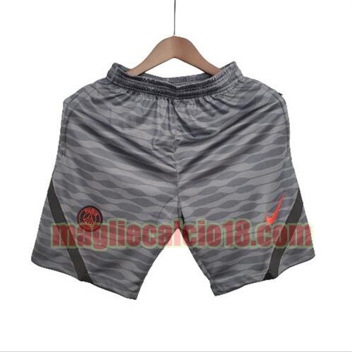 pantaloncini paris saint germain 2021-2022 allenamento grigio-nero