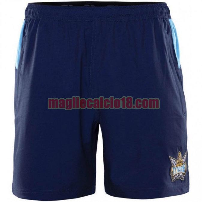 pantaloncini rugby calcio gold coast titans 2020 gym blu