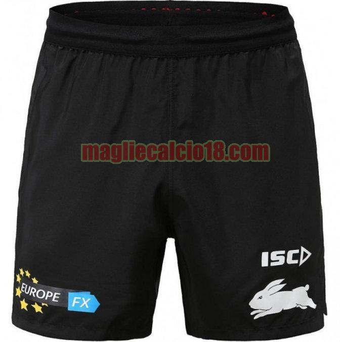 pantaloncini rugby calcio south sydney rabbitohs 2020 formazione nero