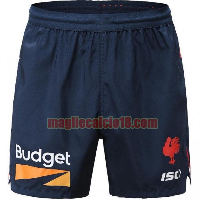 pantaloncini rugby calcio sydney roosters 2020 formazione blu
