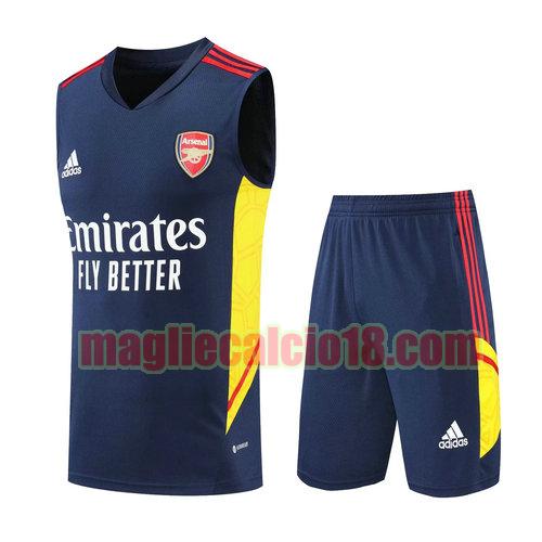 pantaloni + gilet arsenal 2022-2023 blu reale