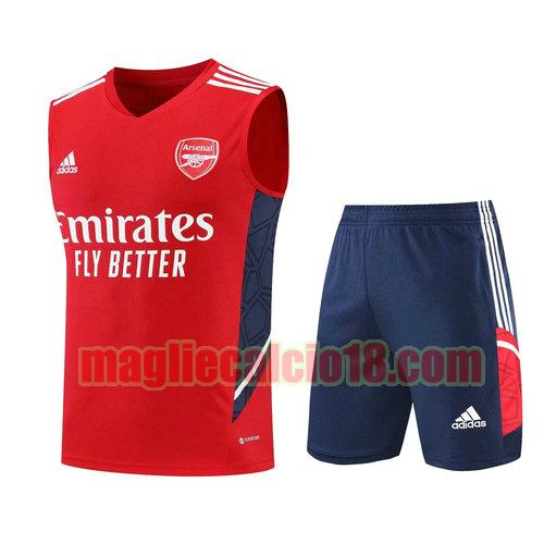pantaloni + gilet arsenal 2022-2023 rosso