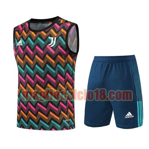 pantaloni + gilet juve 2022-2023 plaid di colore