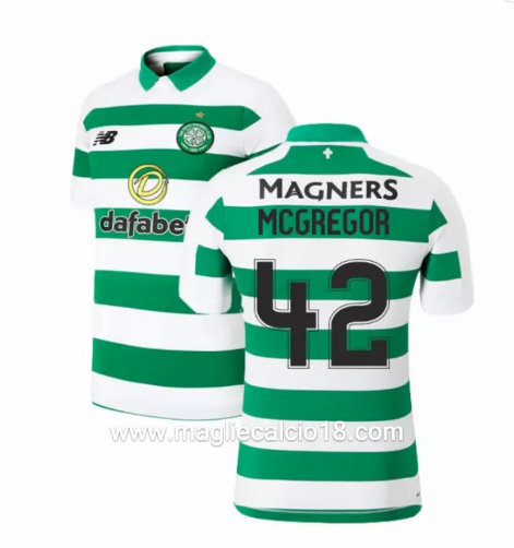 Prima divisa maglia Celtic Fc McGregor 2019-2020