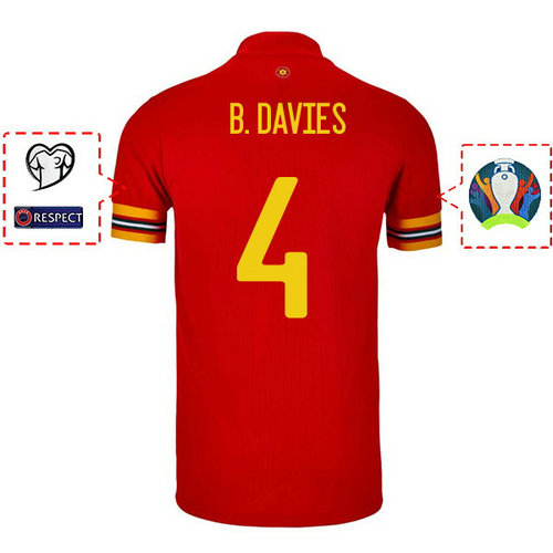 prima divisa maglia Galles b davies 2020-2021