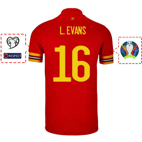 prima divisa maglia Galles evans 2020-2021