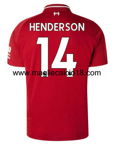 prima divisa maglia Henderson liverpool 2018-2019