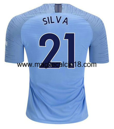 prima divisa maglia Silva manchester city 2018-2019