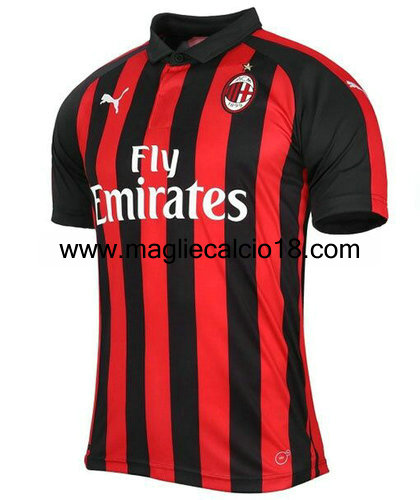prima divisa maglia ac milan 2018-2019