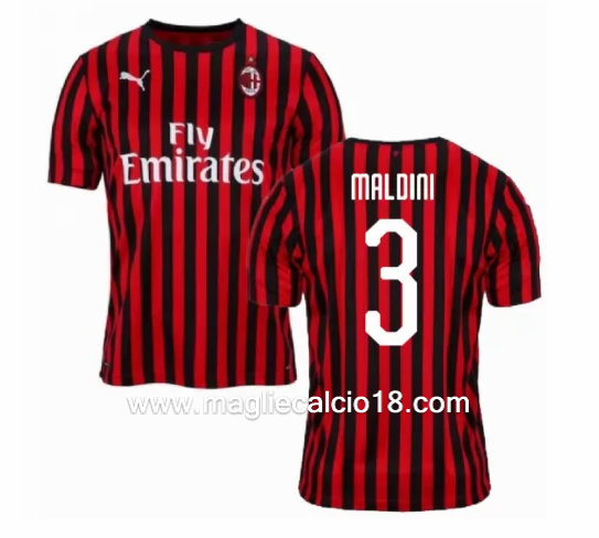 Prima divisa maglia ac milan MALDINI 2019-2020