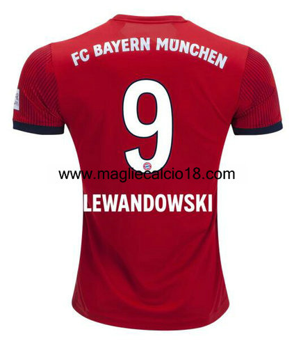 prima divisa maglia bayern munich Lewandowski 2018-2019