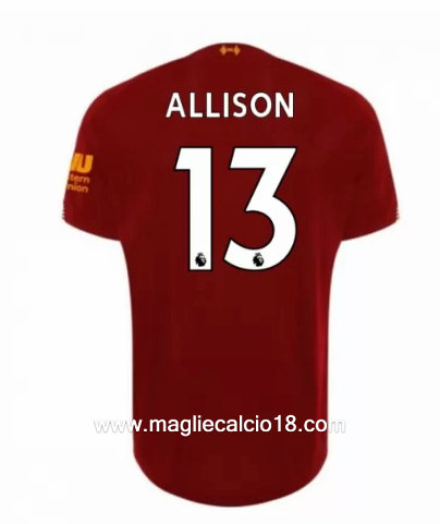 Prima divisa maglia liverpool Allison 2019-2020