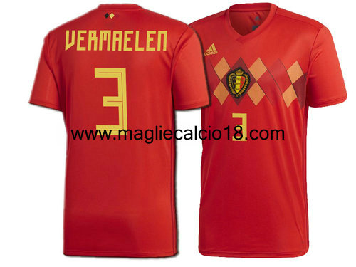 prima divisa maglia nazionale belgio Vermaelen 2018-2018