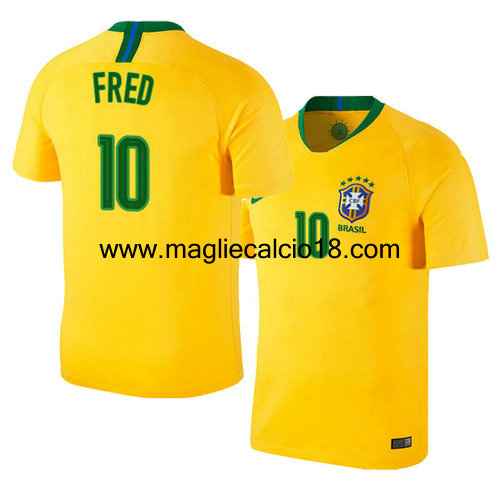 prima divisa maglia nazionale brasile Fred 2018/2019
