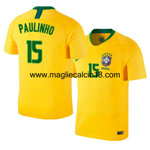 prima divisa maglia nazionale brasile Paulinho 2018/2019
