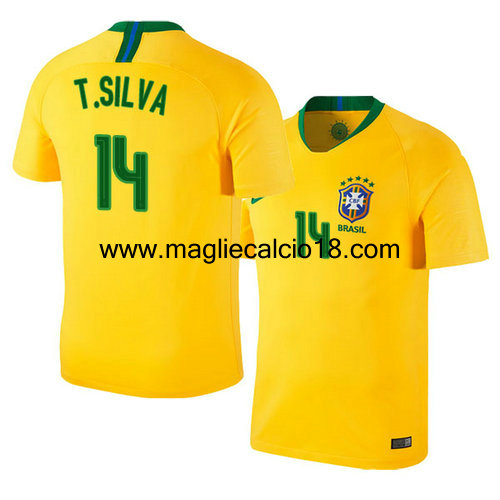 prima divisa maglia nazionale brasile T.Silva 2018/2019