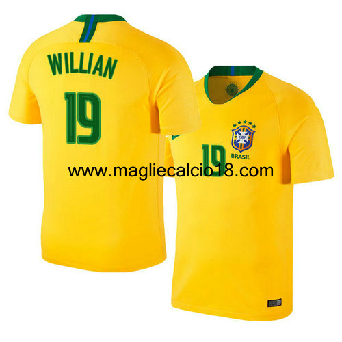 prima divisa maglia nazionale brasile Willian 2018/2019