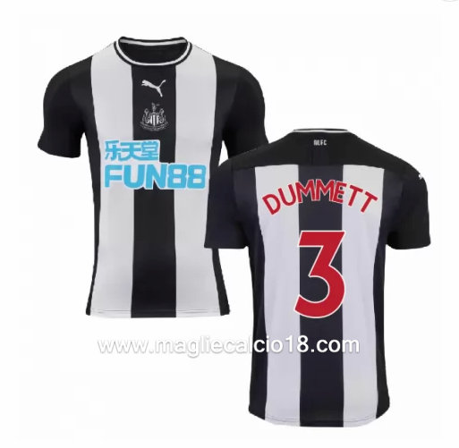 Prima divisa maglia newcastle united DUMMETT 2019-2020
