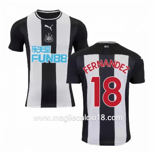 Prima divisa maglia newcastle united FERNANDEZ 2019-2020