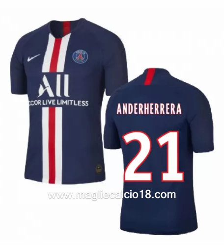 Prima divisa maglia paris saint germain Ander Herrera 2019-2020