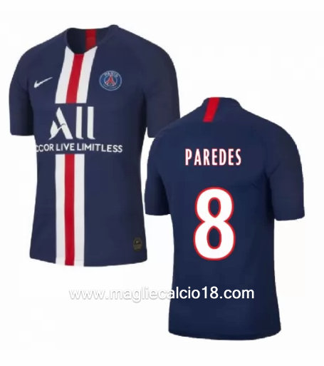 Prima divisa maglia paris saint germain PAREDES 2019-2020
