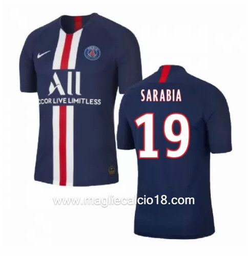 Prima divisa maglia paris saint germain Sarabia 2019-2020