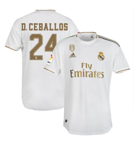 Prima divisa maglia real madrid daniel ceballos 2019-2020