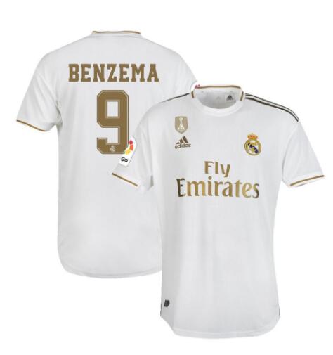 Prima divisa maglia real madrid karim benzema 2019-2020