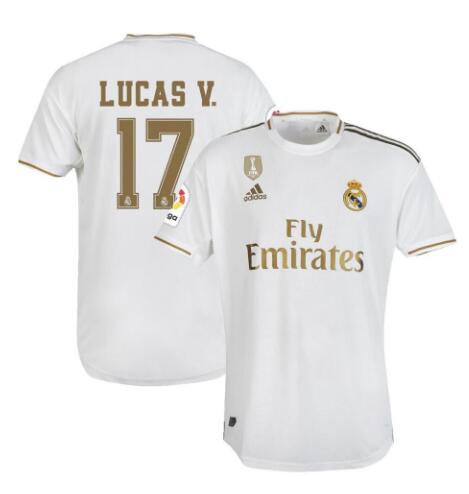 Prima divisa maglia real madrid lucas vazquez 2019-2020